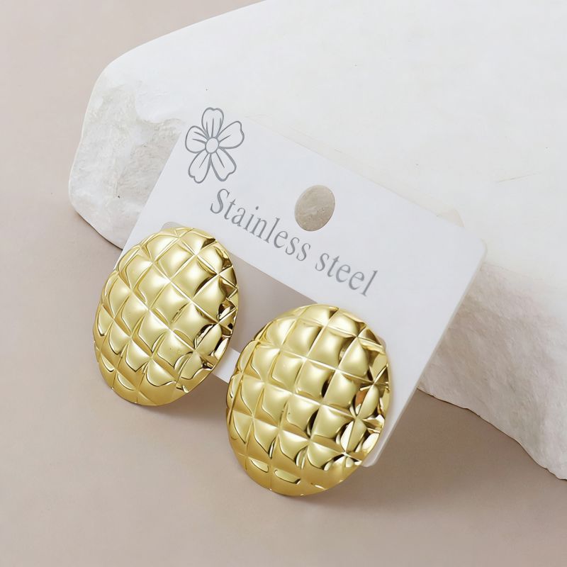 Silver Style 1 Stainless Steel Irregular Earrings