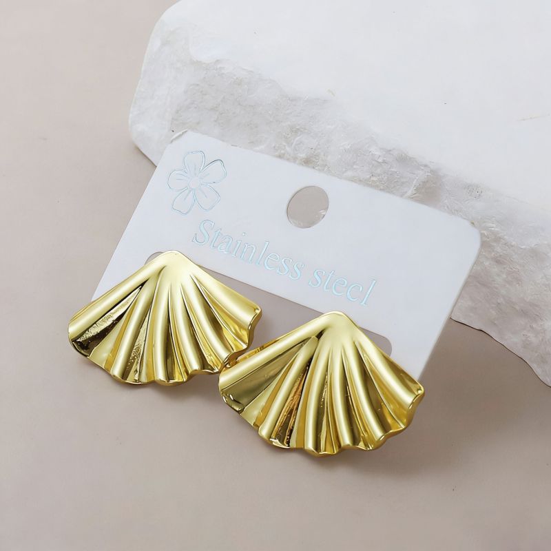 Silver Style 1 Stainless Steel Irregular Earrings