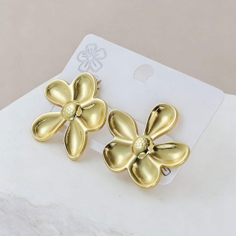 Silver Style 19 Stainless Steel Irregular Earrings