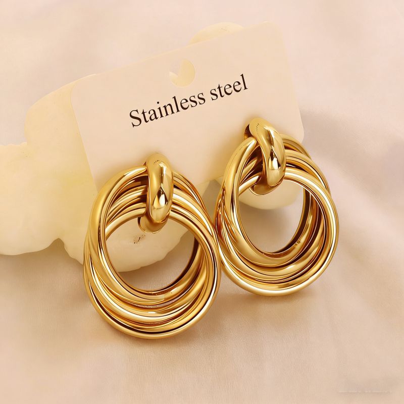 Earring #1 Stainless Steel Round Earrings