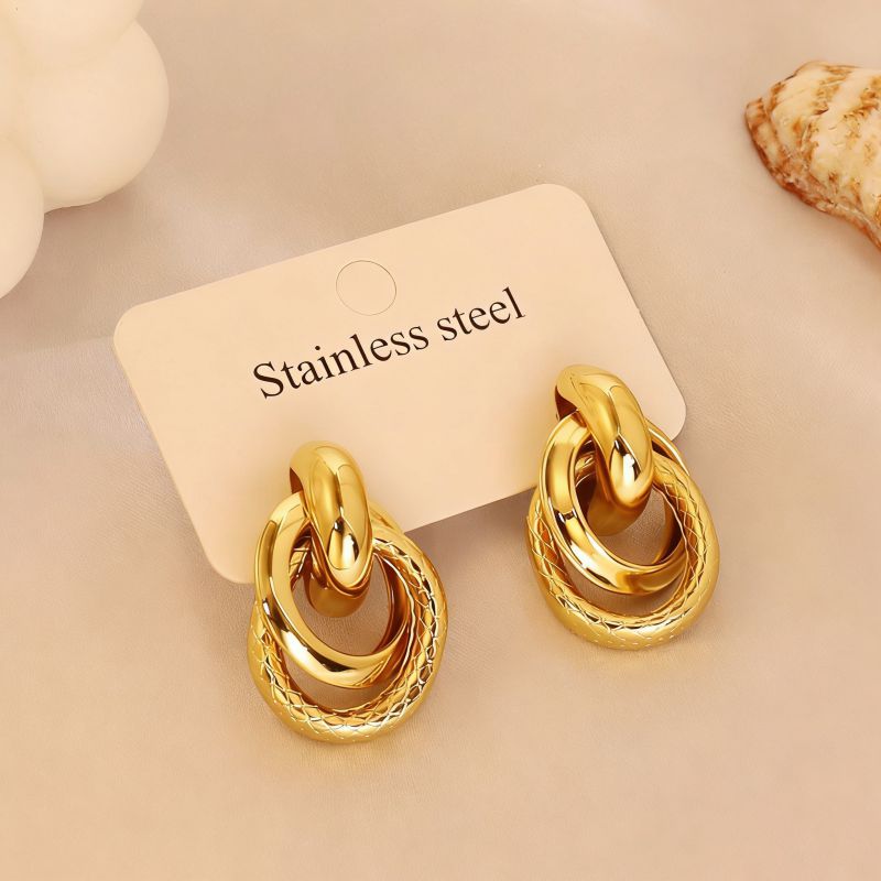 Earring #1 Stainless Steel Round Earrings