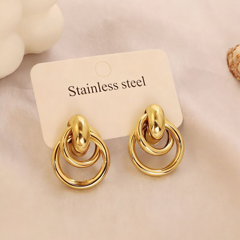 Earring #1 Stainless Steel Round Earrings