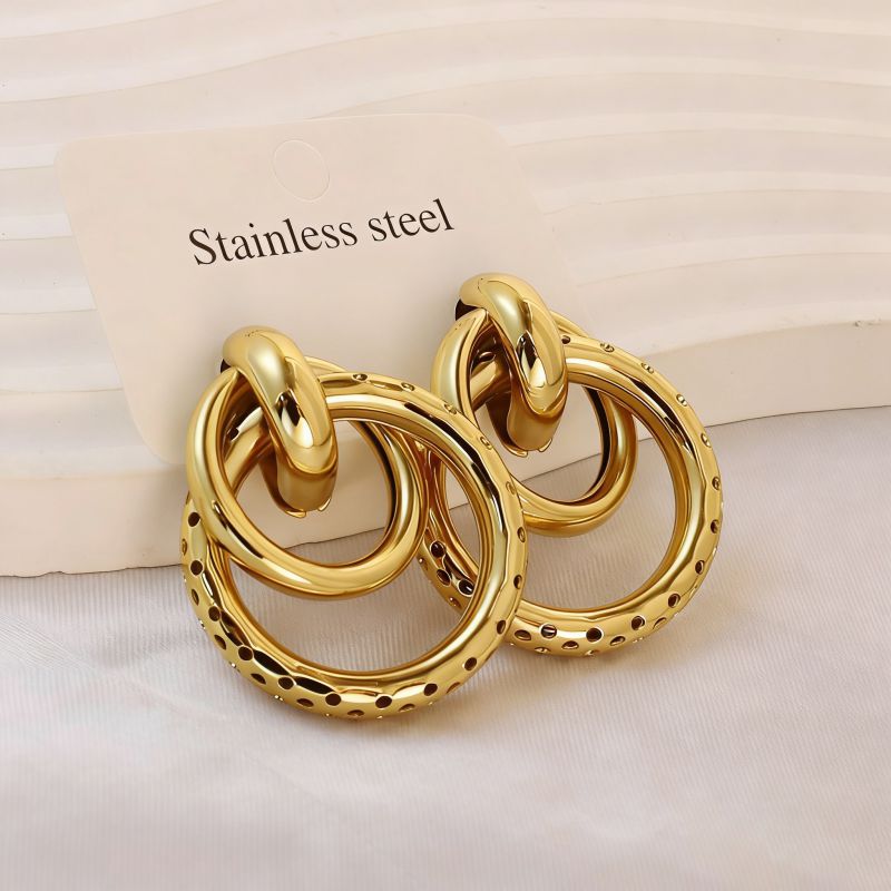 Earring #1 Stainless Steel Round Earrings