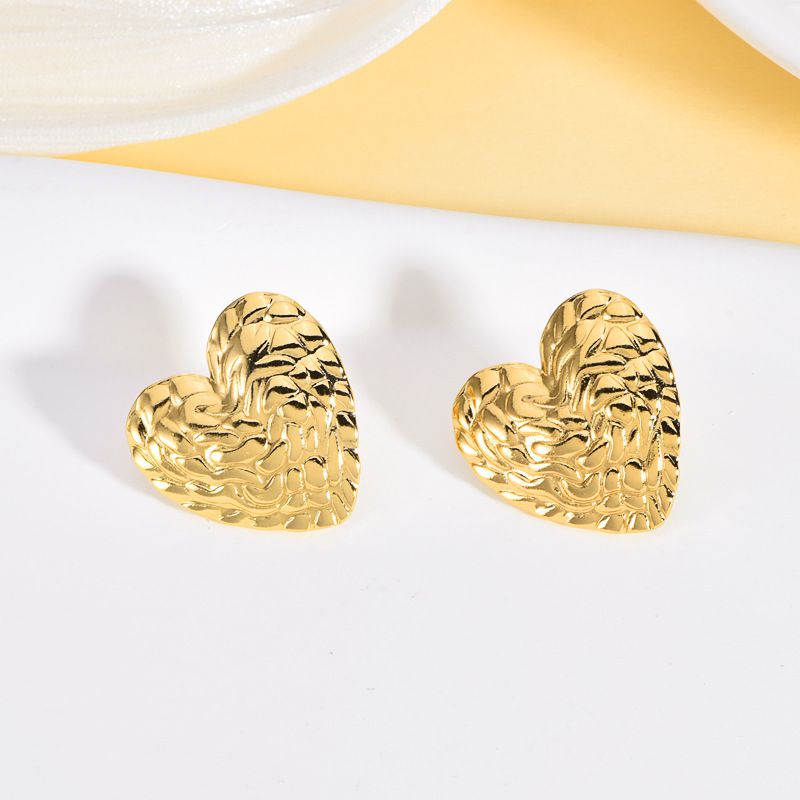 2# Stainless Steel Irregular-shaped Earrings
