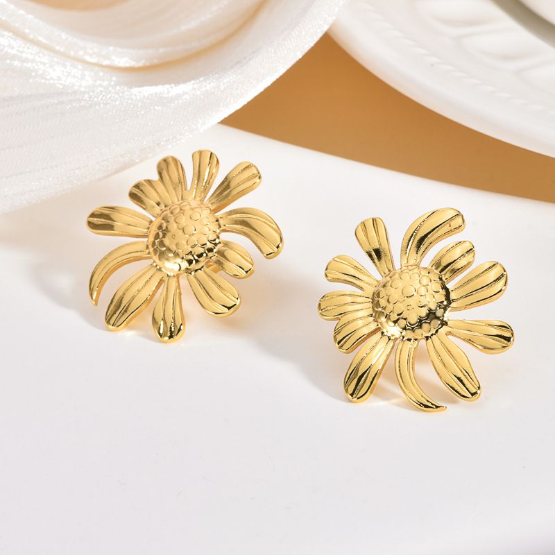 2# Stainless Steel Irregular-shaped Earrings