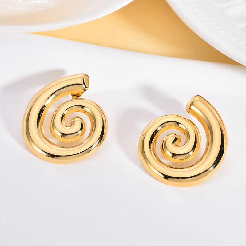 2# Stainless Steel Irregular-shaped Earrings