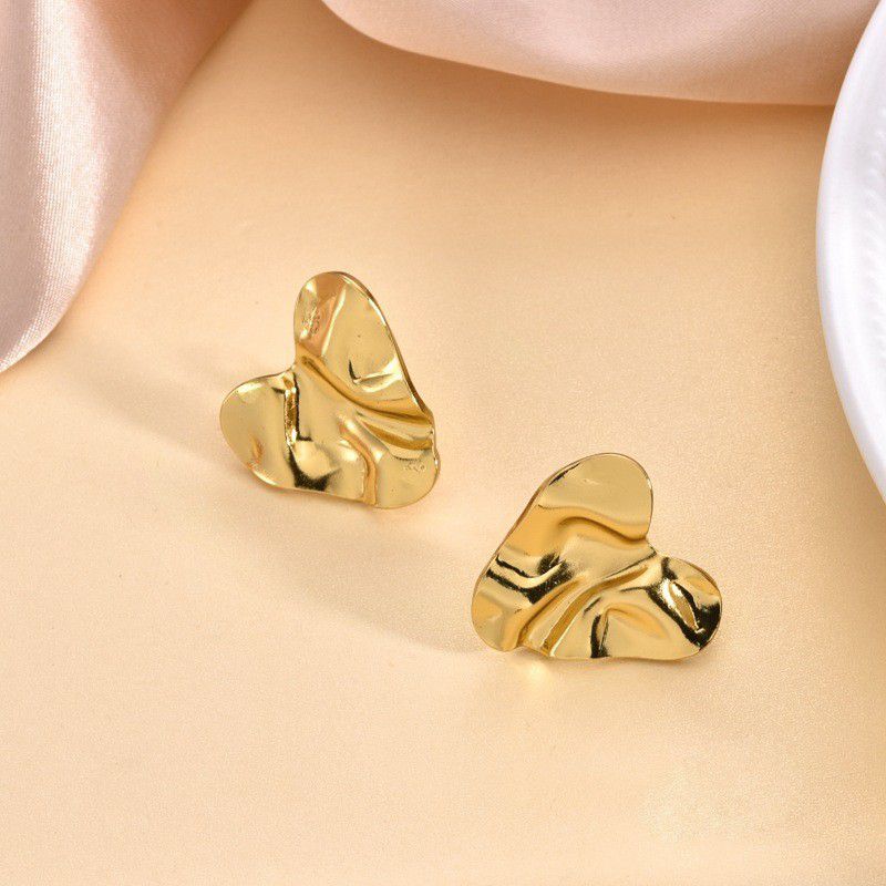2# Stainless Steel Irregular-shaped Earrings