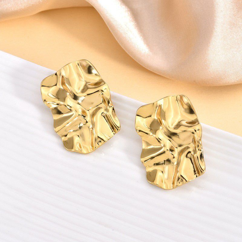 2# Stainless Steel Irregular-shaped Earrings