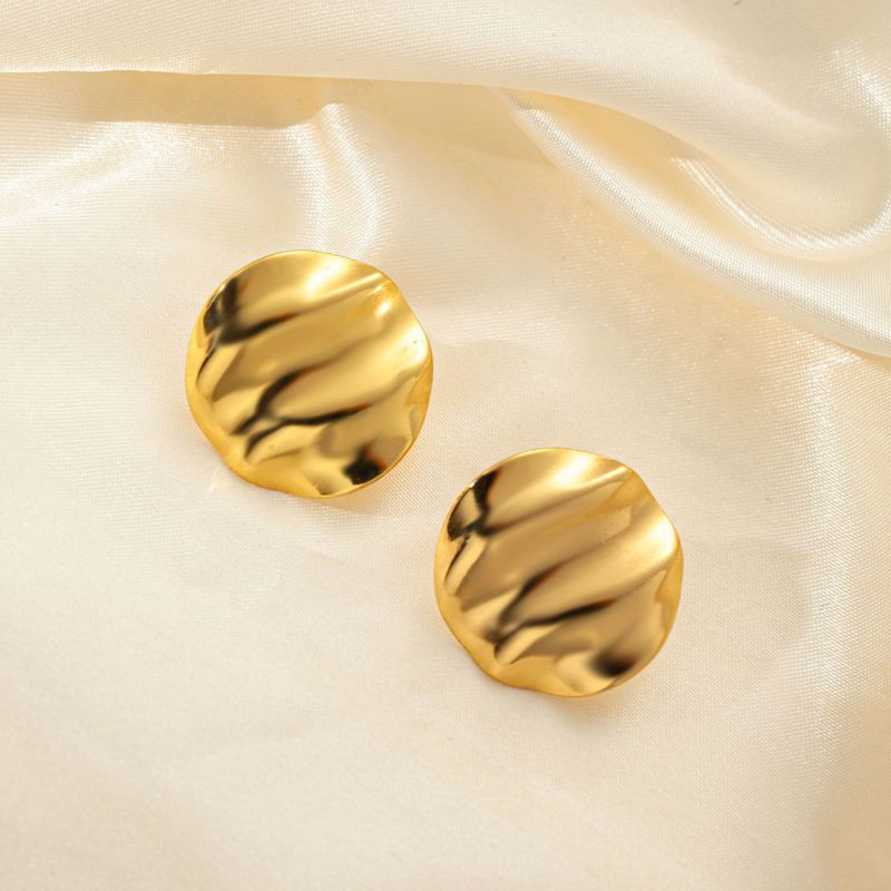 2# Stainless Steel Irregular-shaped Earrings