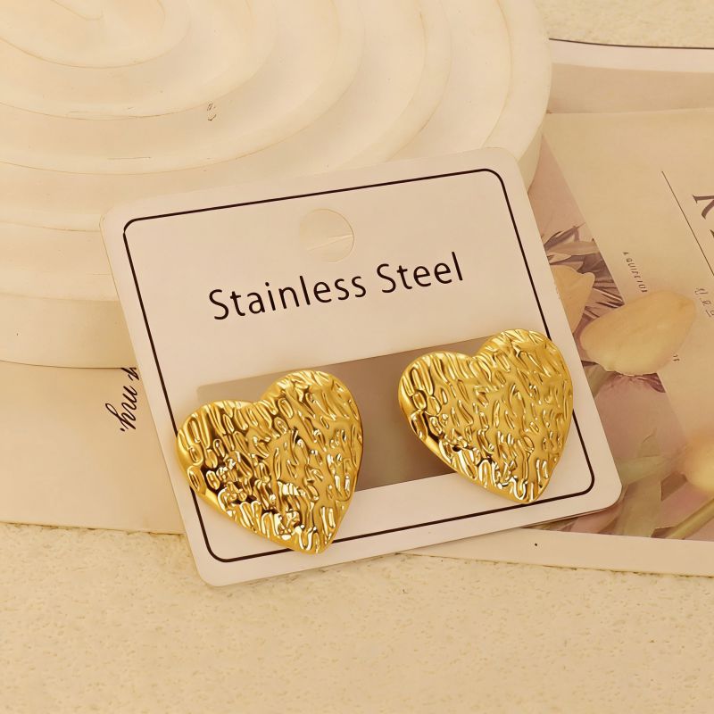 Gold Style 104 Stainless Steel Bow Earrings