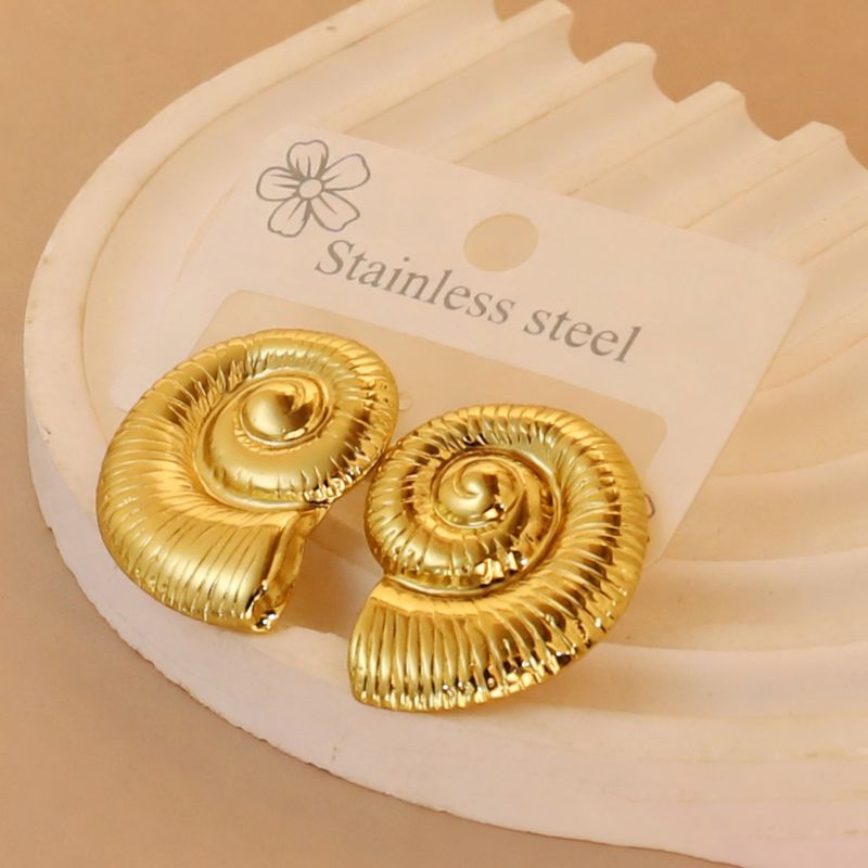 Gold Style 104 Stainless Steel Bow Earrings