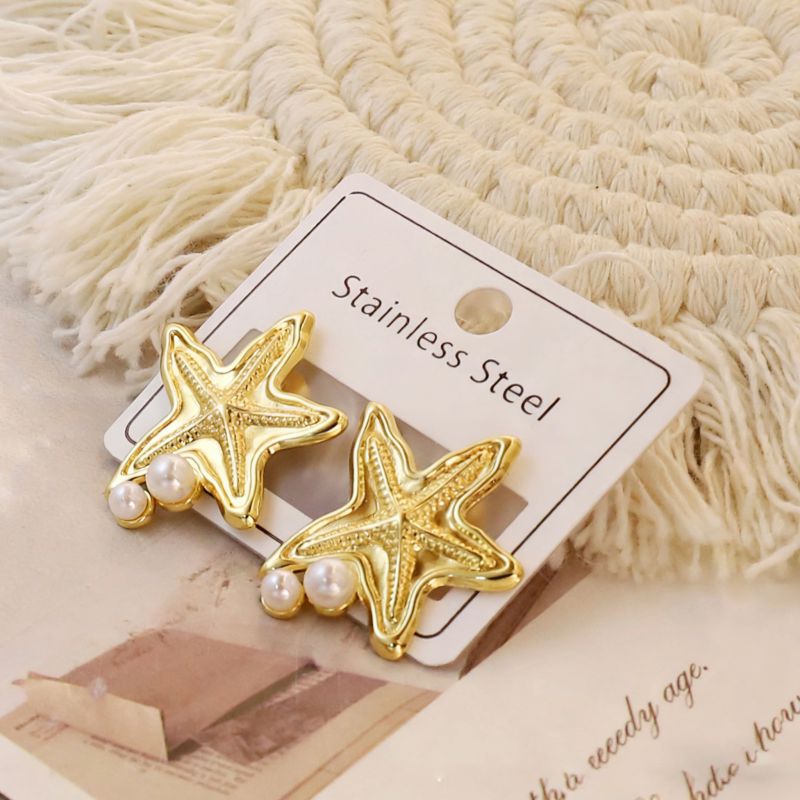 Gold Style 1 Stainless Steel Irregular Earrings