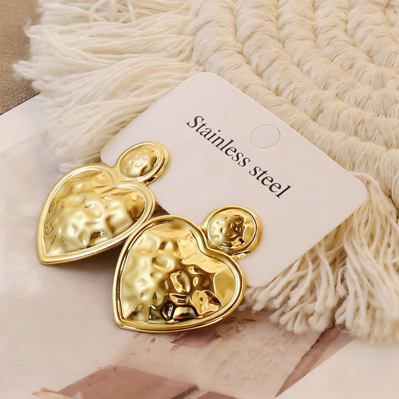 Gold Style 1 Stainless Steel Irregular Earrings