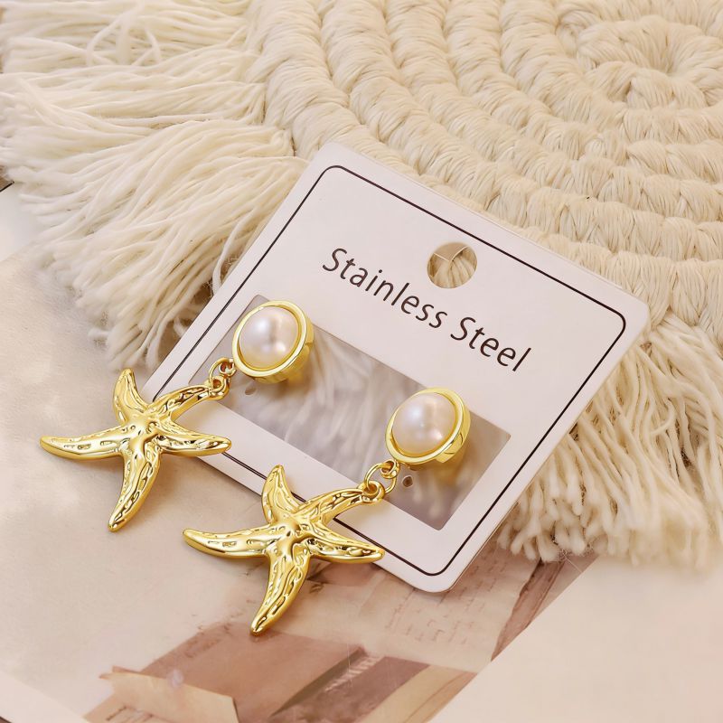 Gold Style 1 Stainless Steel Irregular Earrings