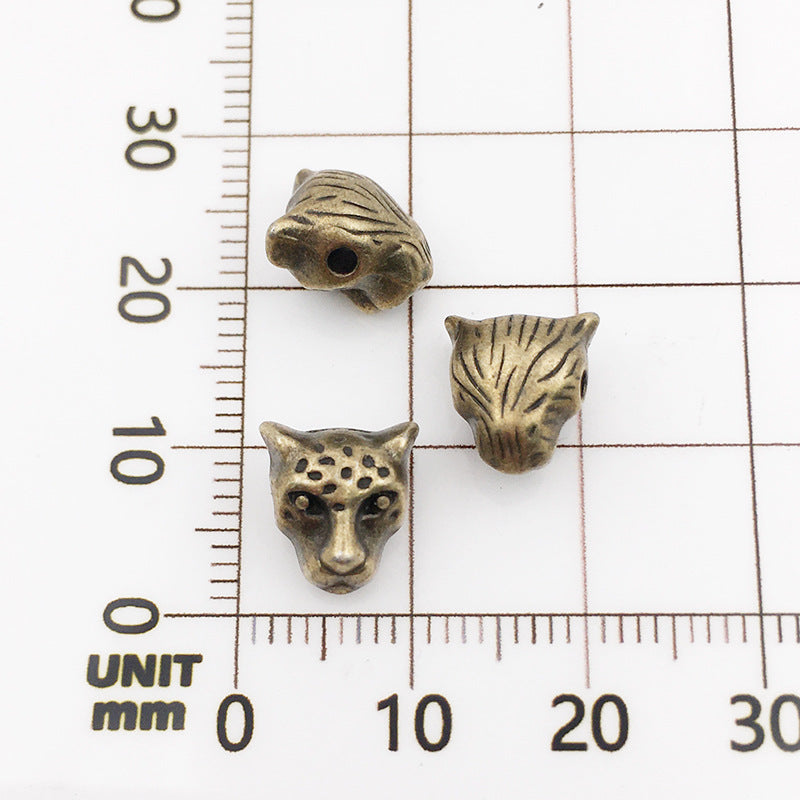 Ancient Bronze Wolf Head - 12x17-4mm Diy Alloy Wolf Head Beads (1 Piece)
