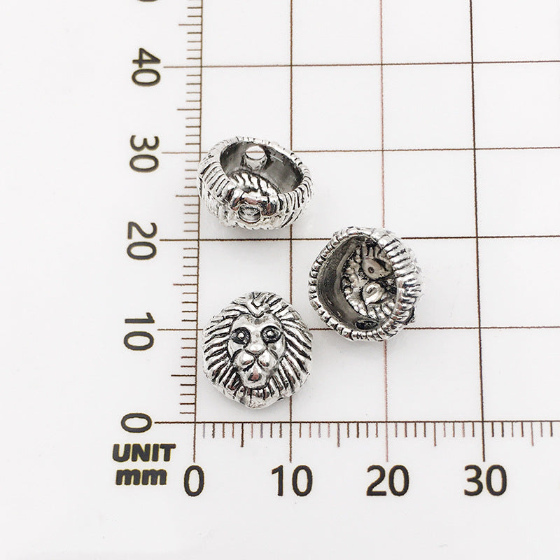 Ancient Bronze Wolf Head - 12x17-4mm Diy Alloy Wolf Head Beads (1 Piece)