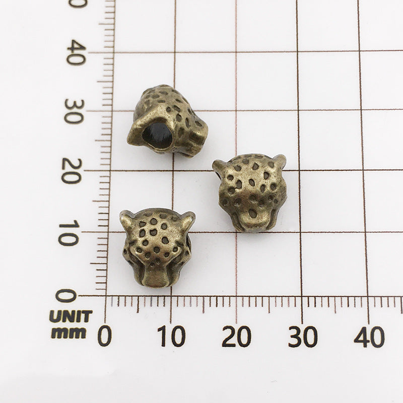 Ancient Bronze Wolf Head - 12x17-4mm Diy Alloy Wolf Head Beads (1 Piece)