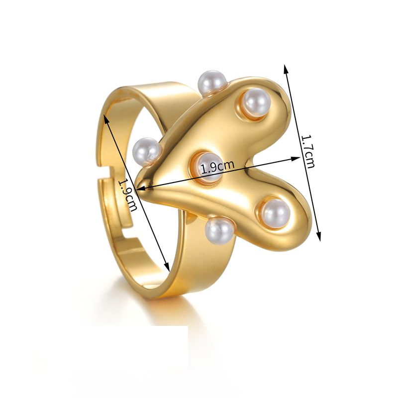 Bracelet Stainless Steel Pearl Heart Bracelet