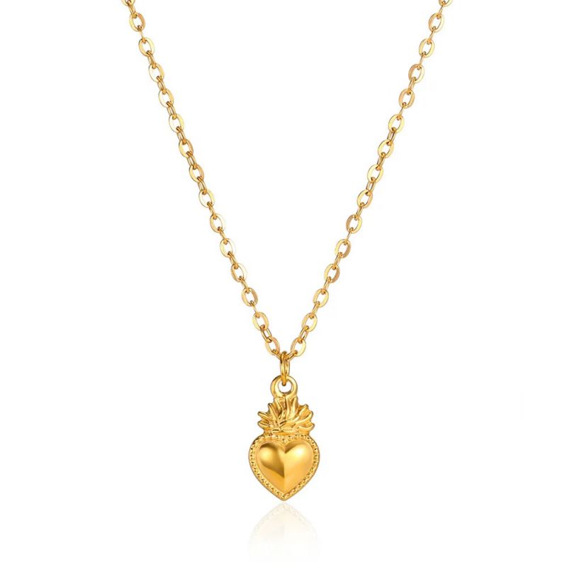 Love #1 304 Stainless Steel Heart Necklace