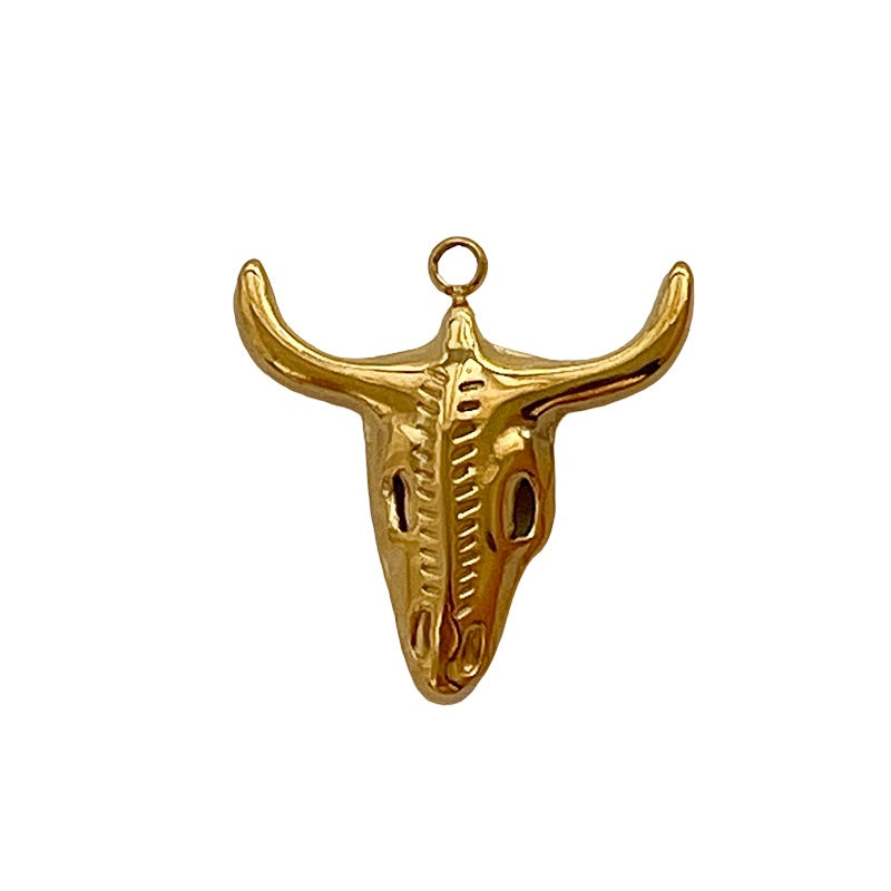 Gold 1 Titanium Steel Bull Head Accessories