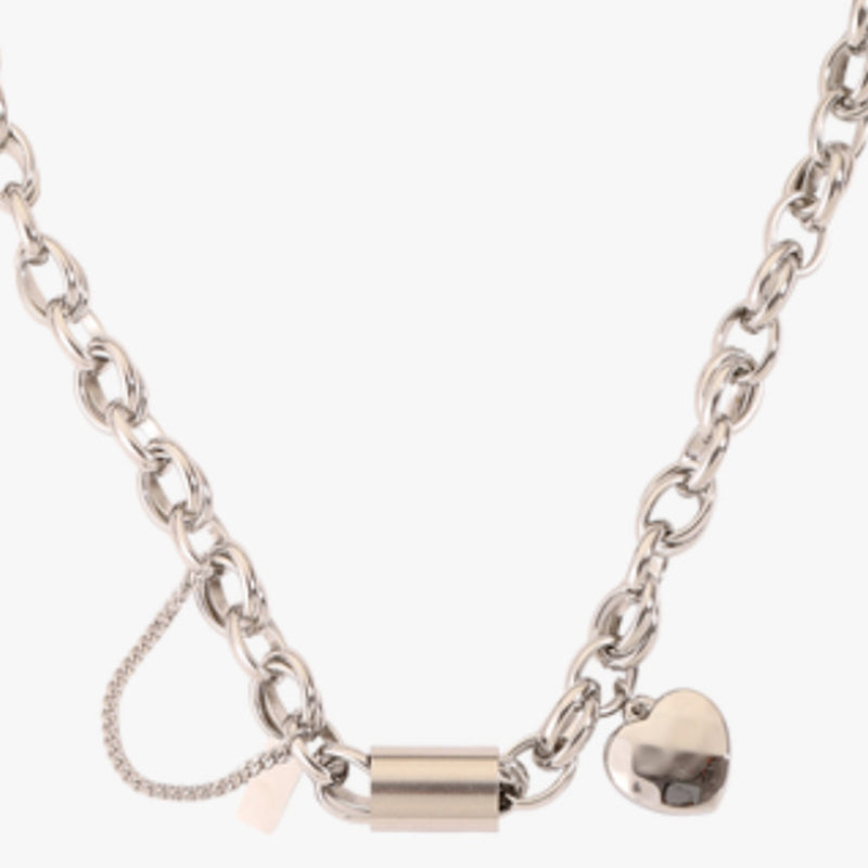 Golden Heart Pendant Bracelet Stainless Steel Heart Bracelet