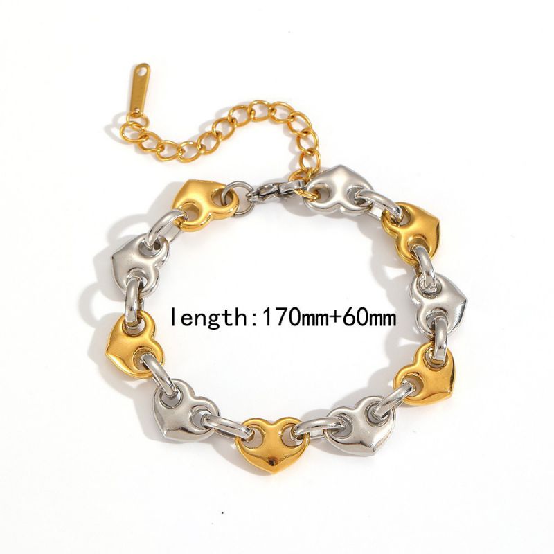 Necklace 304 Stainless Steel Heart-shaped Pig Nose Clasp Necklace