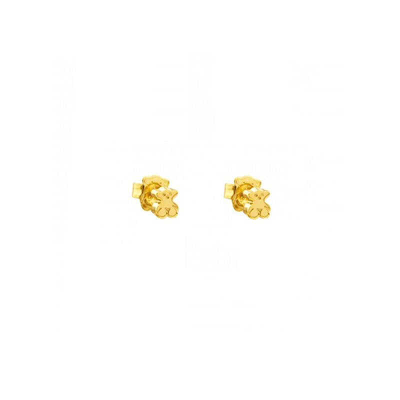 Standard Steel Color Titanium Steel Bear Earrings