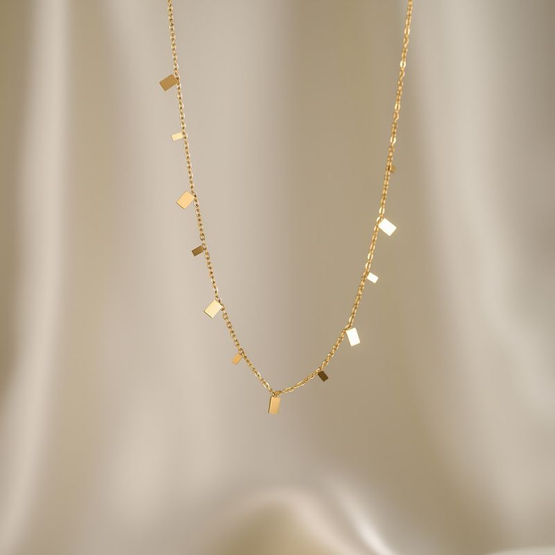 Water Drop Necklace Titanium Steel Teardrop Necklace