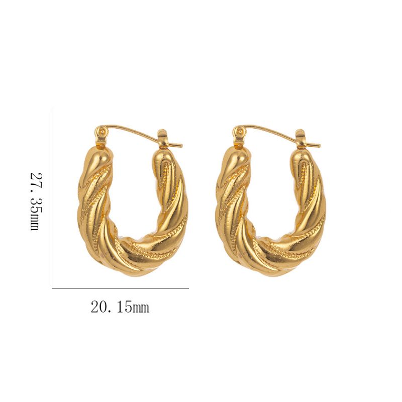 Earring #3 Titanium Steel Heart-shaped Earrings