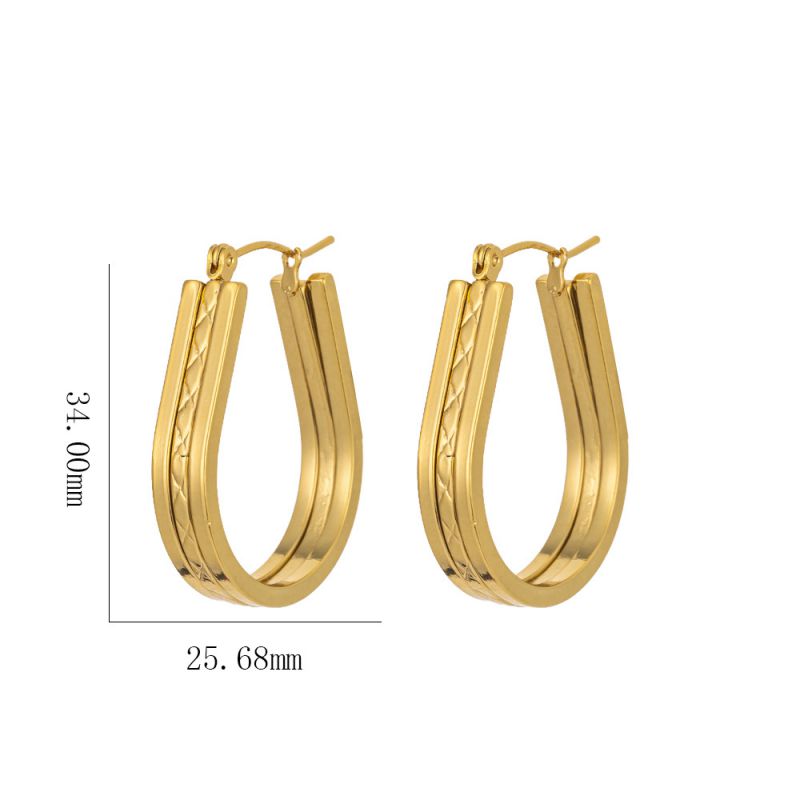 Earring #3 Titanium Steel Heart-shaped Earrings