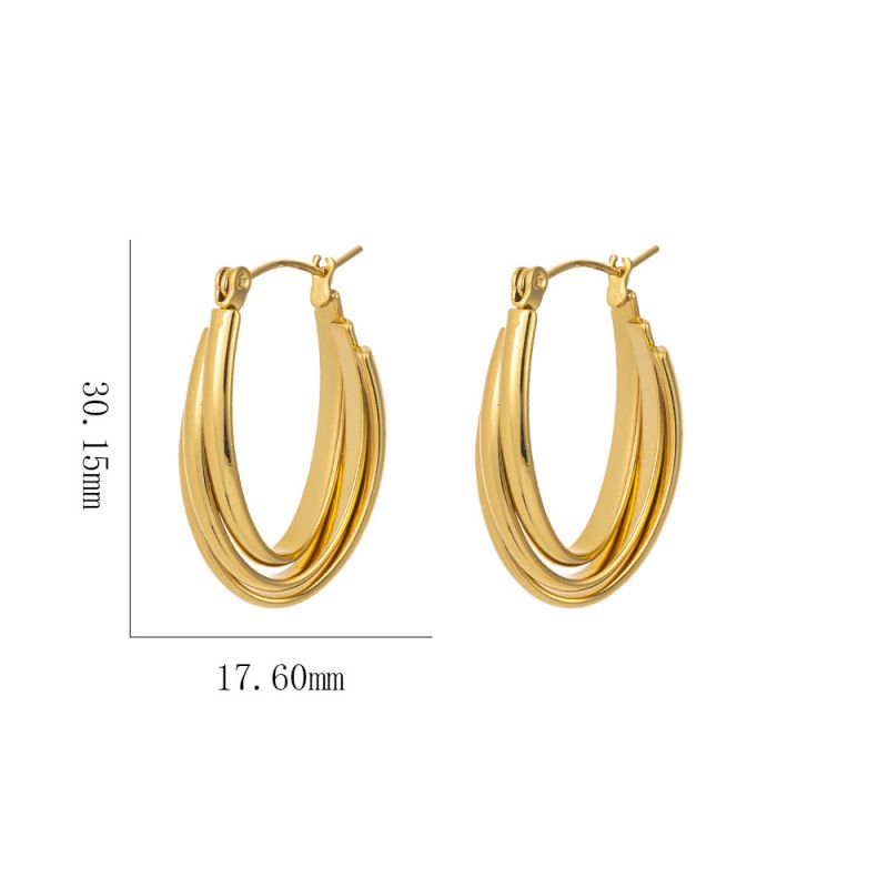 Earring #3 Titanium Steel Heart-shaped Earrings