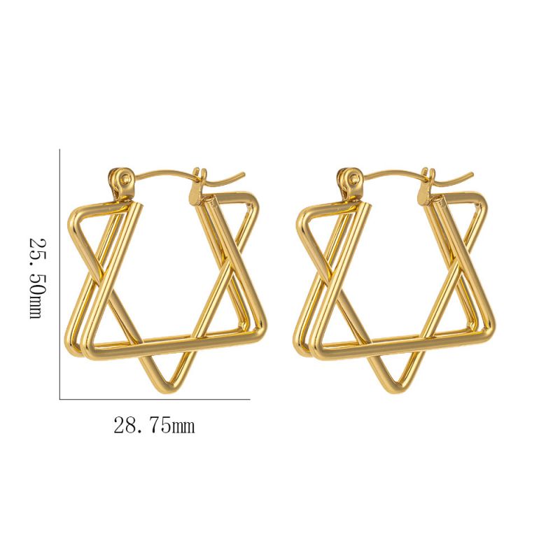 Earring #3 Titanium Steel Heart-shaped Earrings