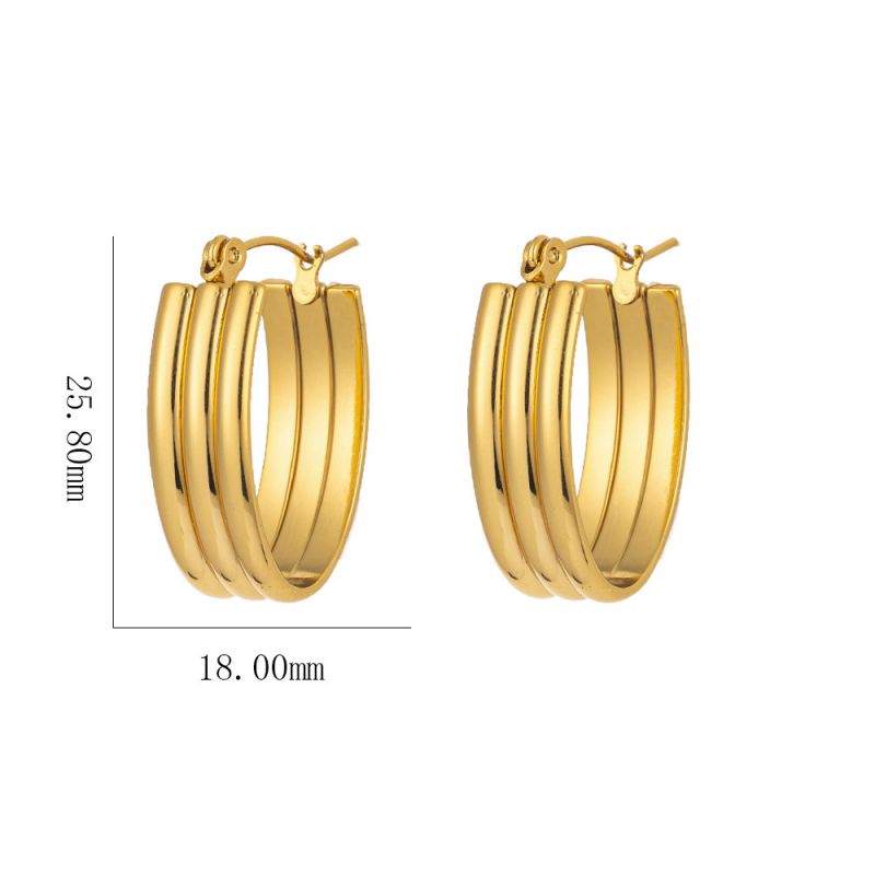 Earring #3 Titanium Steel Heart-shaped Earrings