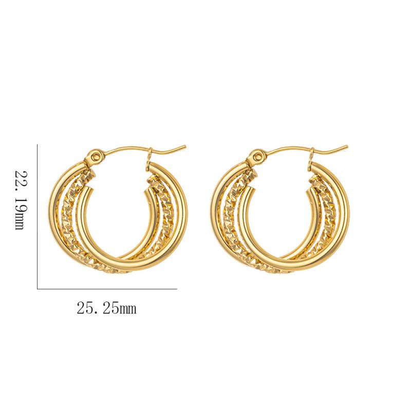 Earring #3 Titanium Steel Heart-shaped Earrings