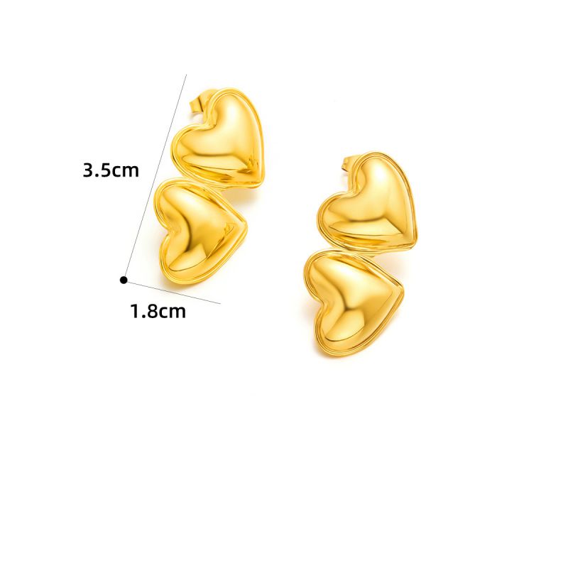 Earring #5 Titanium Steel Pleated Earrings