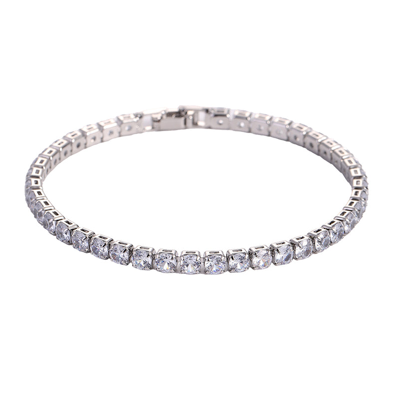 White Suit Zircon Bracelet