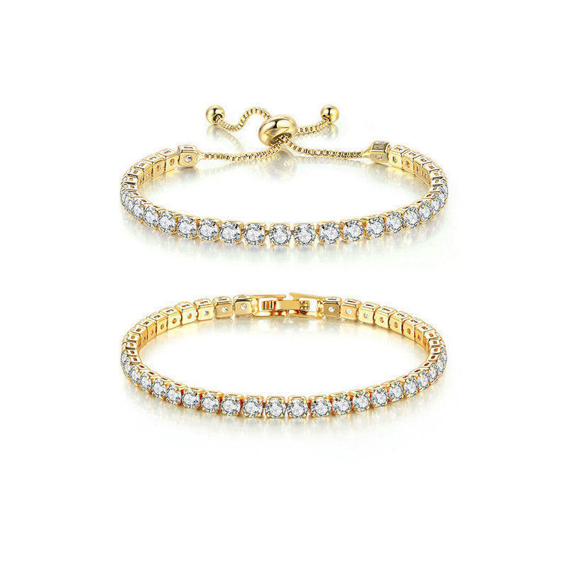 White Suit Zircon Bracelet