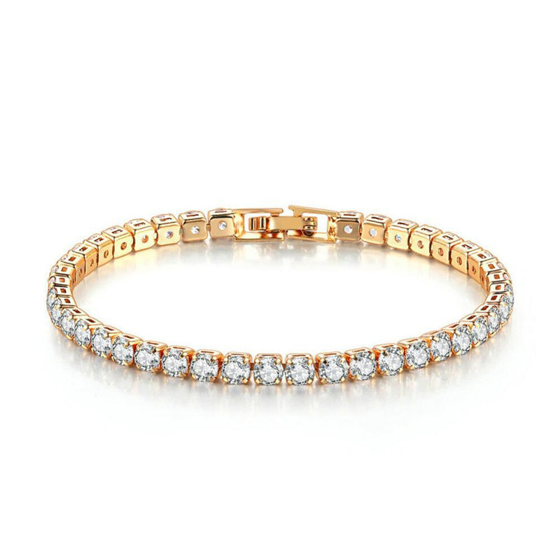 White Suit Zircon Bracelet