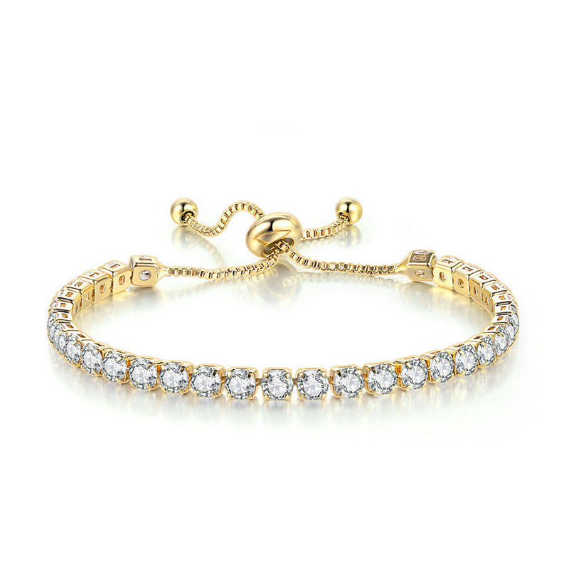 White Suit Zircon Bracelet