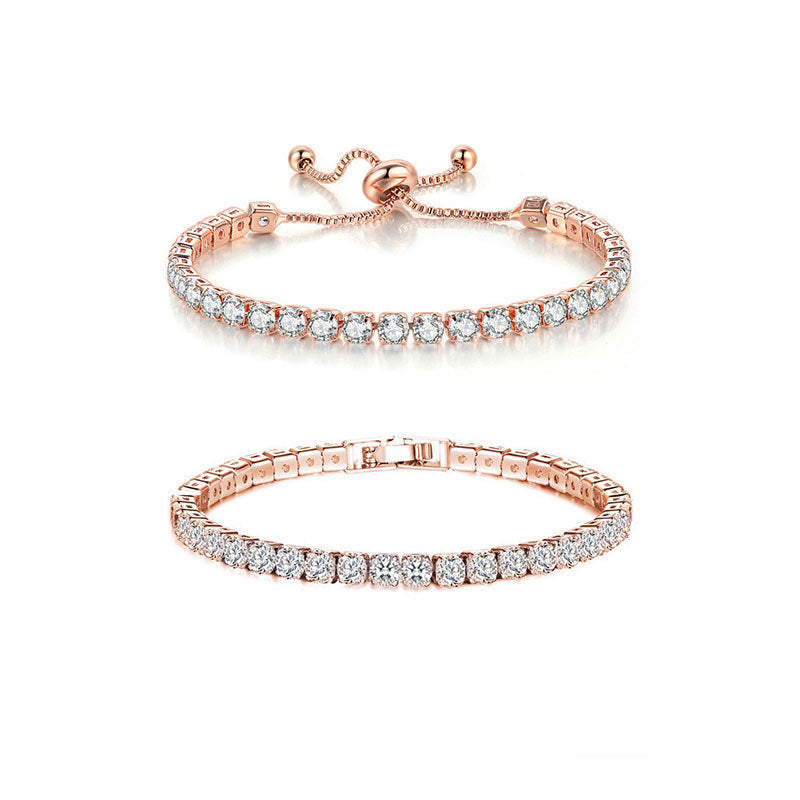 White Suit Zircon Bracelet