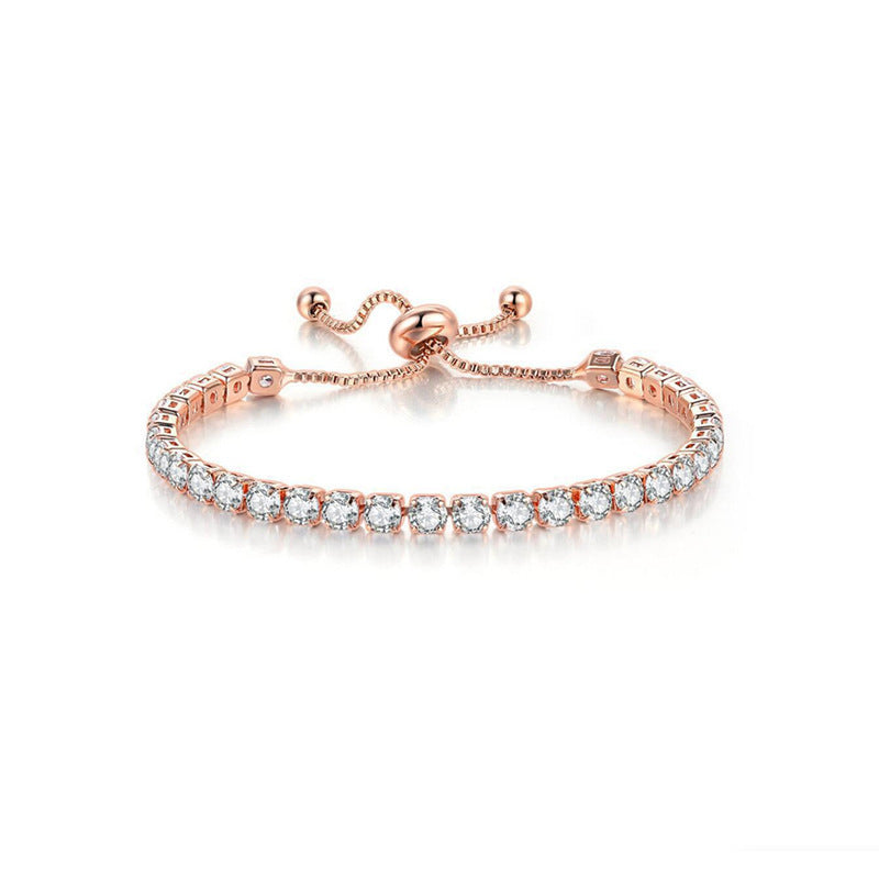 White Suit Zircon Bracelet