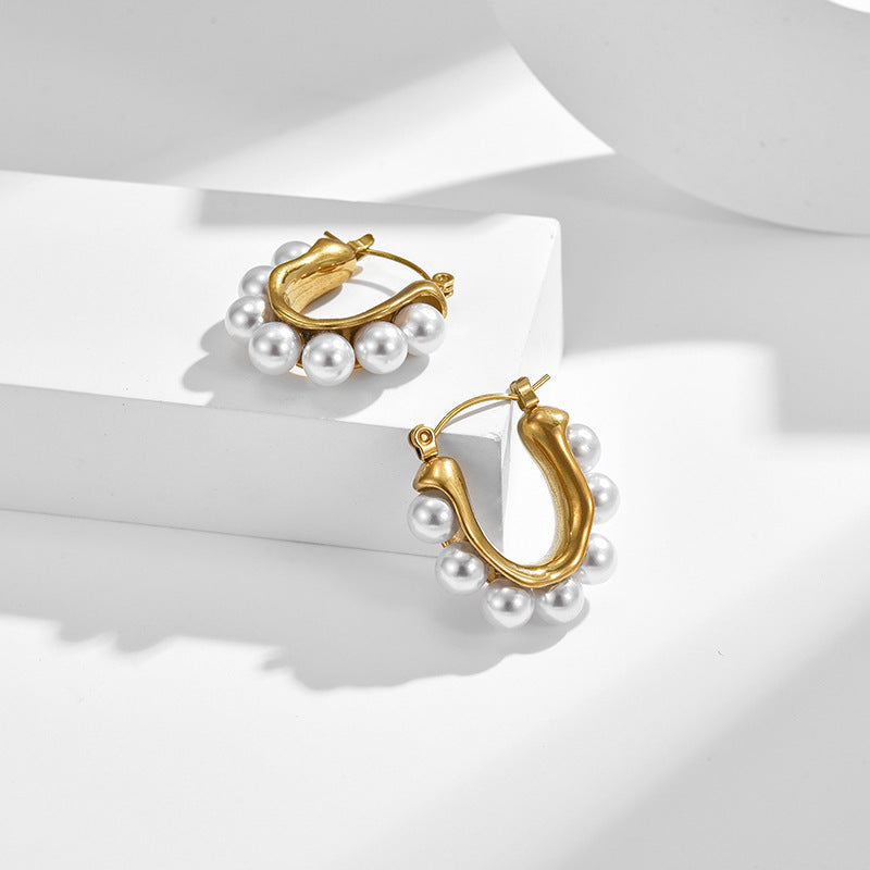 Earring #57 Titanium Steel C-shaped Earrings