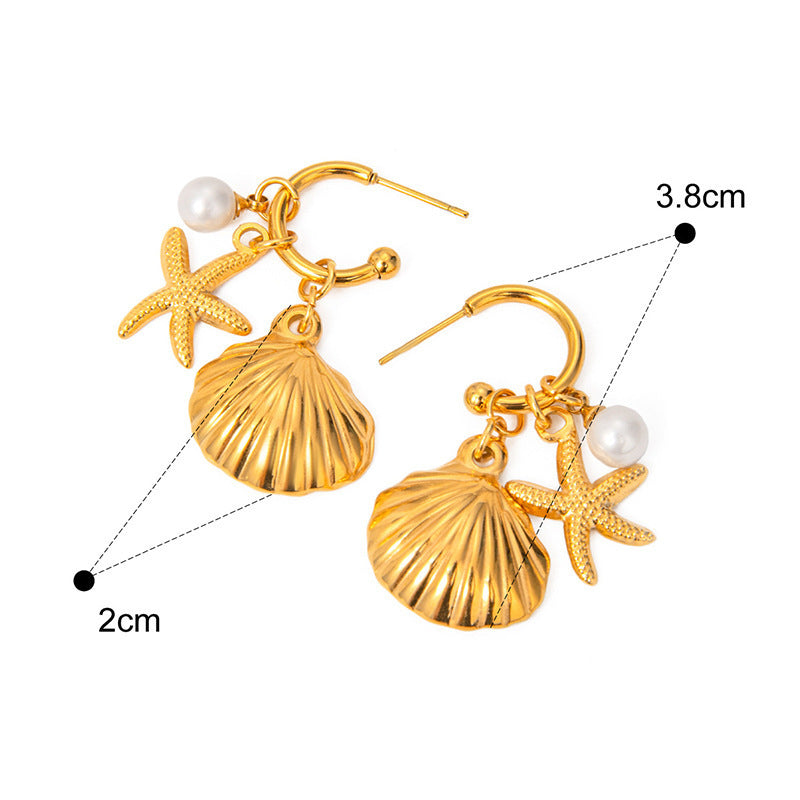 Earring #57 Titanium Steel C-shaped Earrings