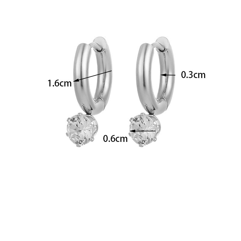 Earring #57 Titanium Steel C-shaped Earrings