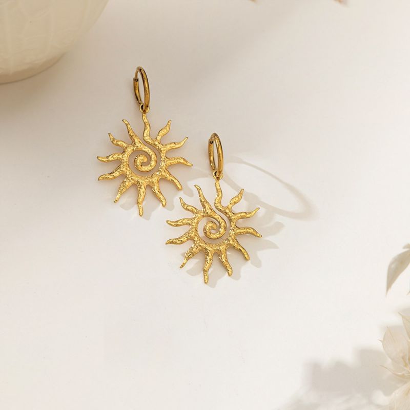 Earring #106 Titanium Steel Shell Hoop Earrings