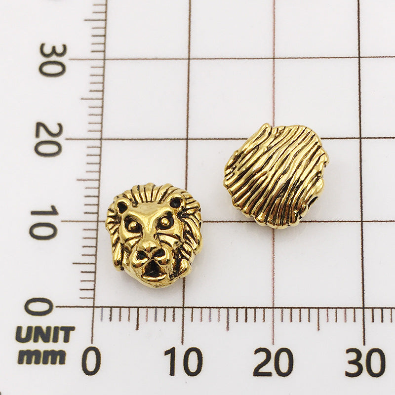 Ancient Bronze Wolf Head - 12x17-4mm Diy Alloy Wolf Head Beads (1 Piece)