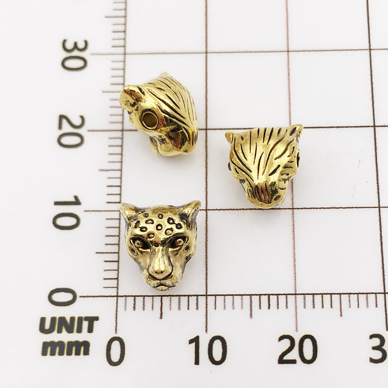 Ancient Bronze Wolf Head - 12x17-4mm Diy Alloy Wolf Head Beads (1 Piece)