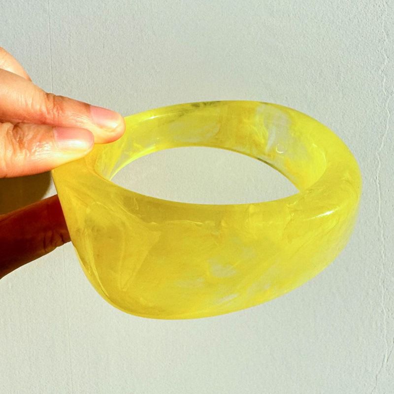 B Irregular Resin Bracelet