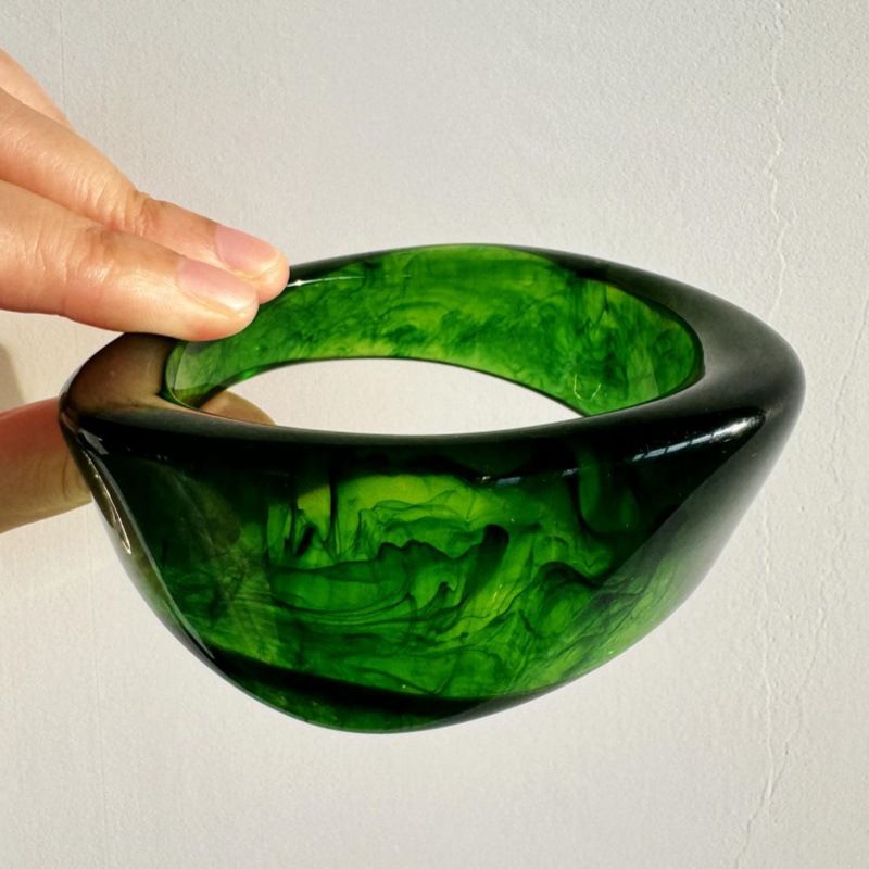 B Irregular Resin Bracelet