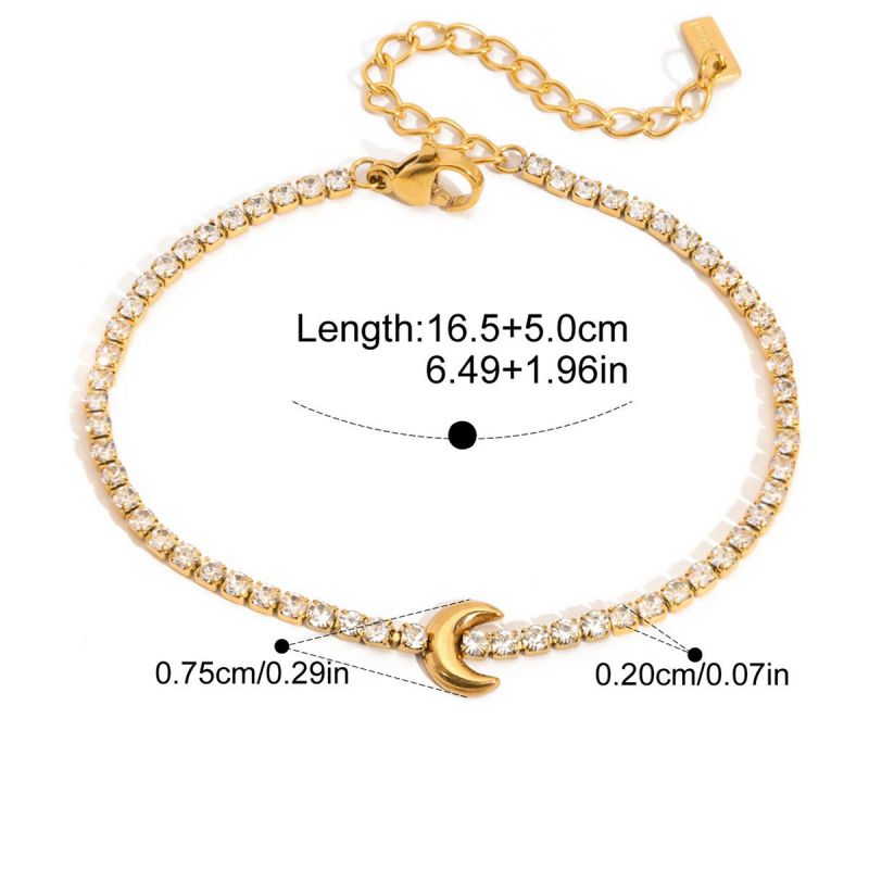 Bow Stainless Steel Rhinestone Bow Bracelet